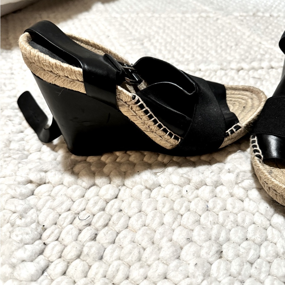 Balenciaga Leather Espadrilles - 40